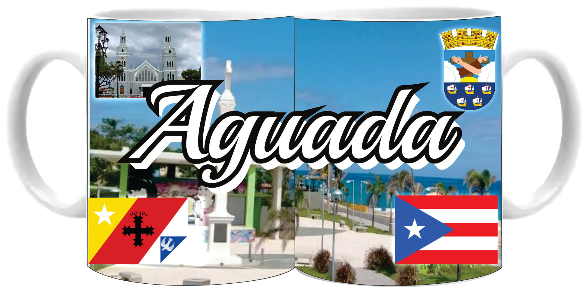 Aguada Puerto Rico Mug / Sign / Taza / Luquillo / 11 oz. / Tumbler 20 oz.