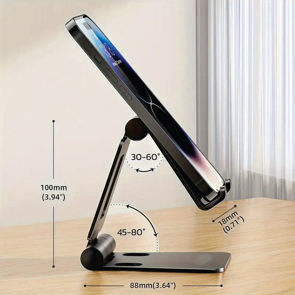 Fordable Desk Portable Aluminum Phone Stand, You can Personalize Engraving