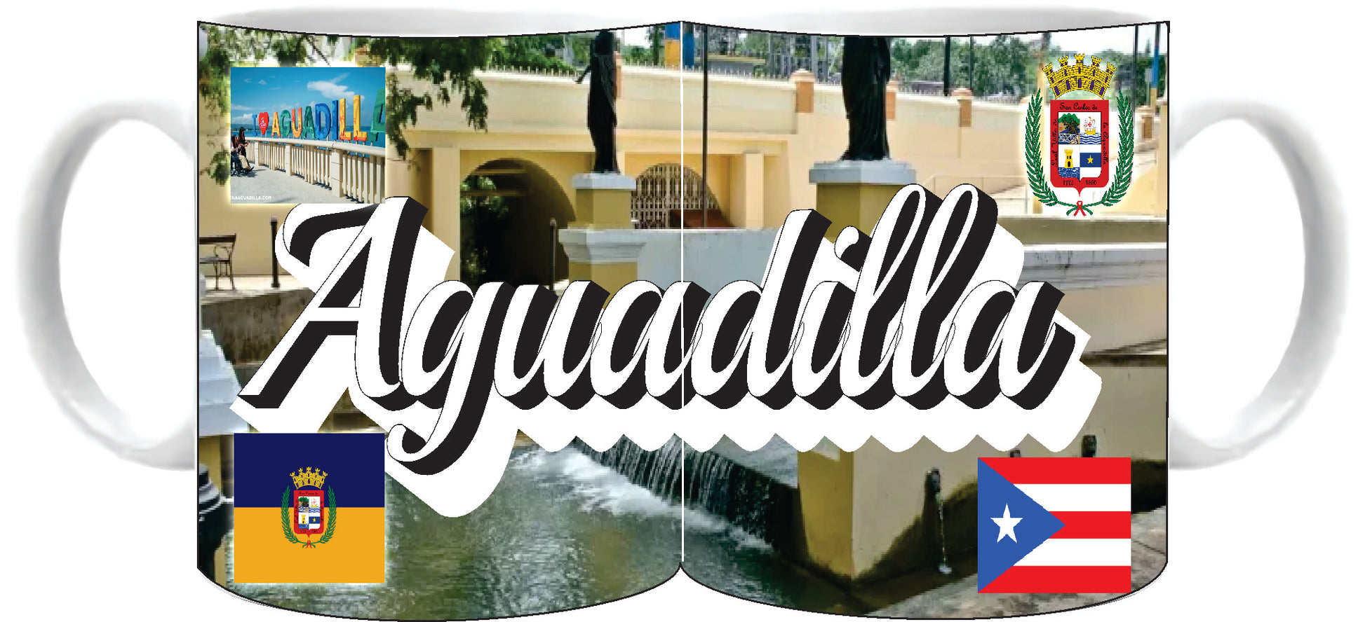 Aguadilla Puerto Rico Mug / Sign / Taza / Luquillo / 11 oz. / Tumbler 20 oz.
