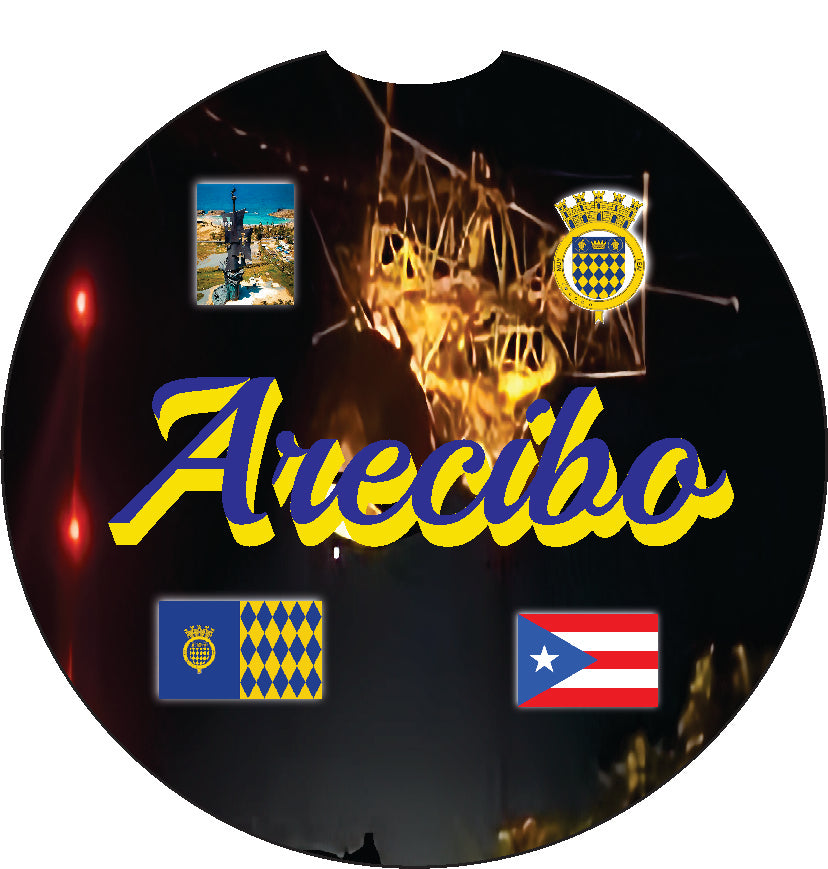 Posavasos para coche de 2 piezas de Puerto Rico y 78 pueblos