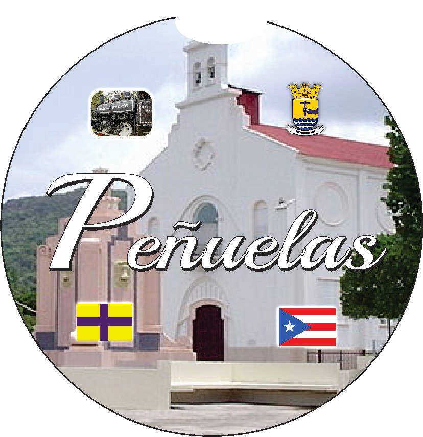 Posavasos para coche de 2 piezas de Puerto Rico y 78 pueblos