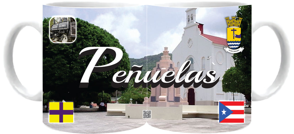 Tazas de Puerto Rico y 78 pueblos 11oz.