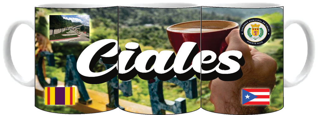 Tazas de Puerto Rico y 78 pueblos 11oz.