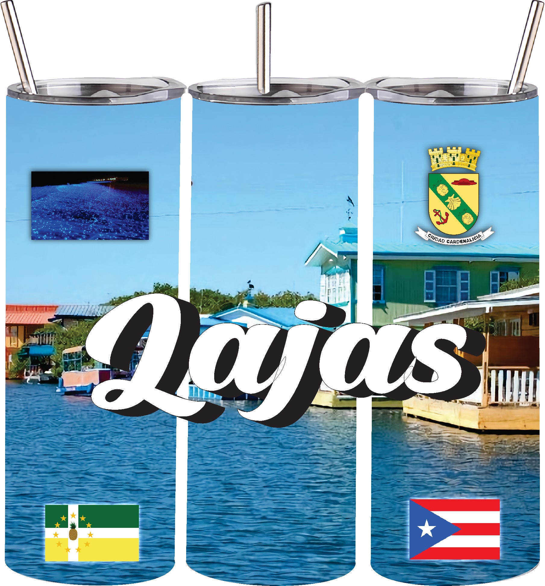 LAJAS Puerto Rico Souvenirs PRS Town Set