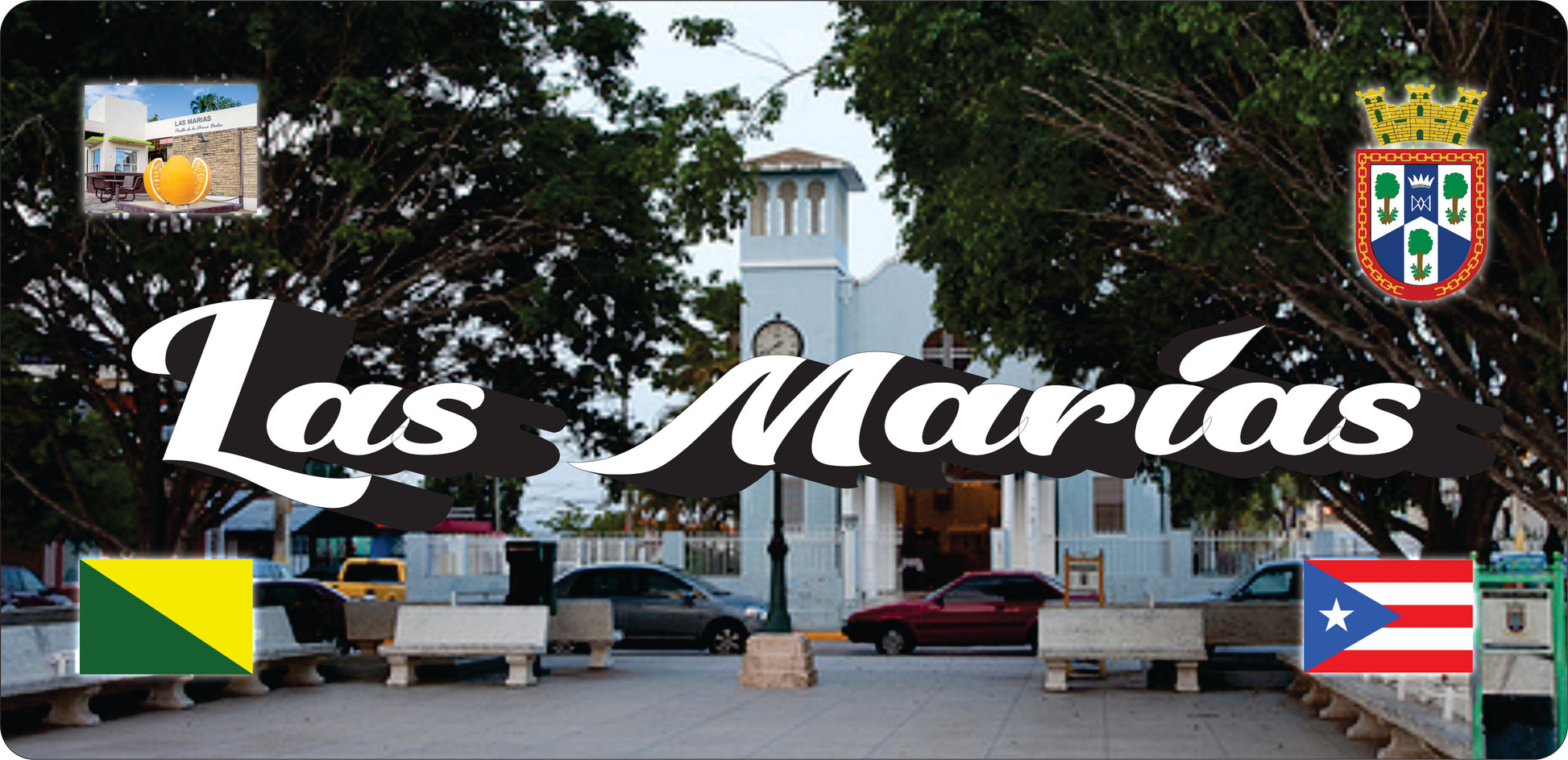 LAS MARIAS Puerto Rico Souvenirs PRS Town Set