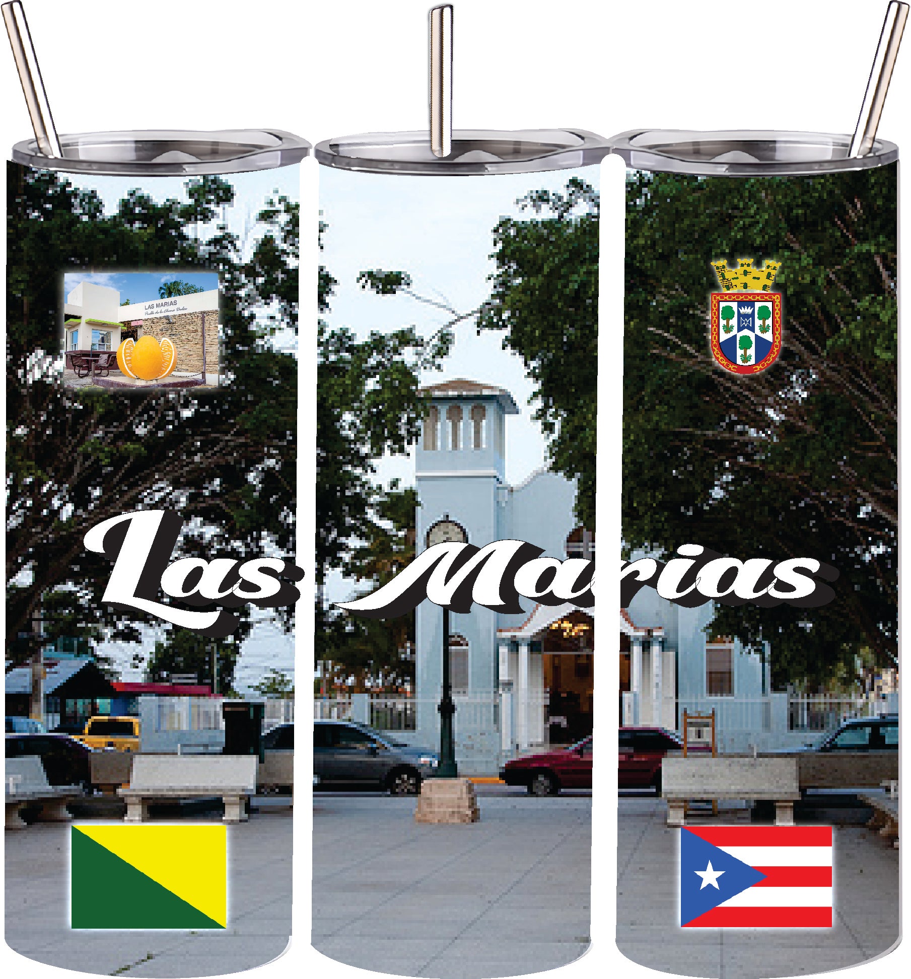 LAS MARIAS Puerto Rico Souvenirs PRS Town Set