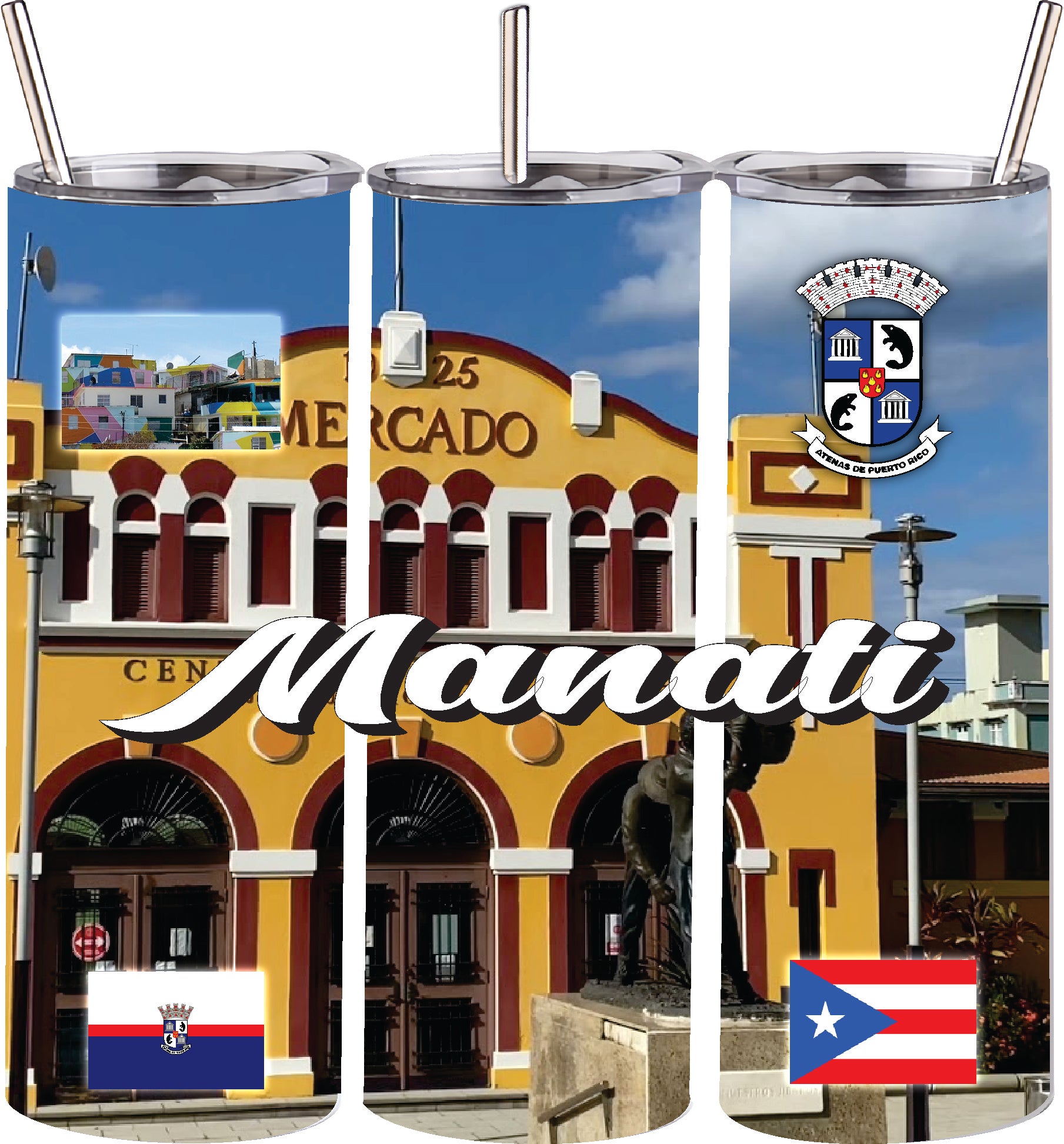 MANATI Puerto Rico Souvenirs PRS Town Set