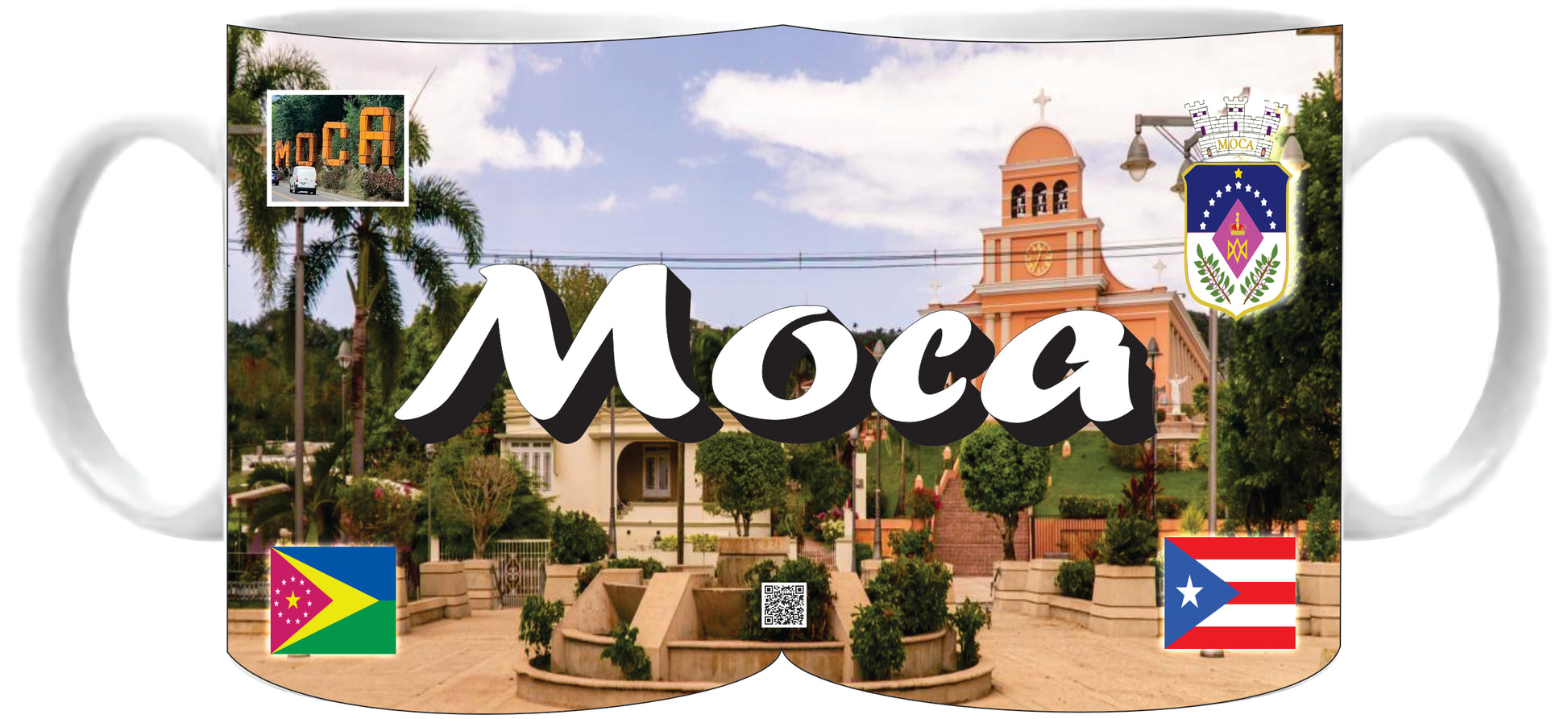 Tazas de Puerto Rico y 78 pueblos 11oz.