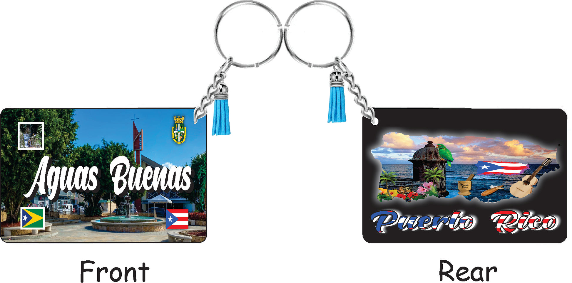 Aguas Buenas Puerto Rico Souvenirs PRS Town Set