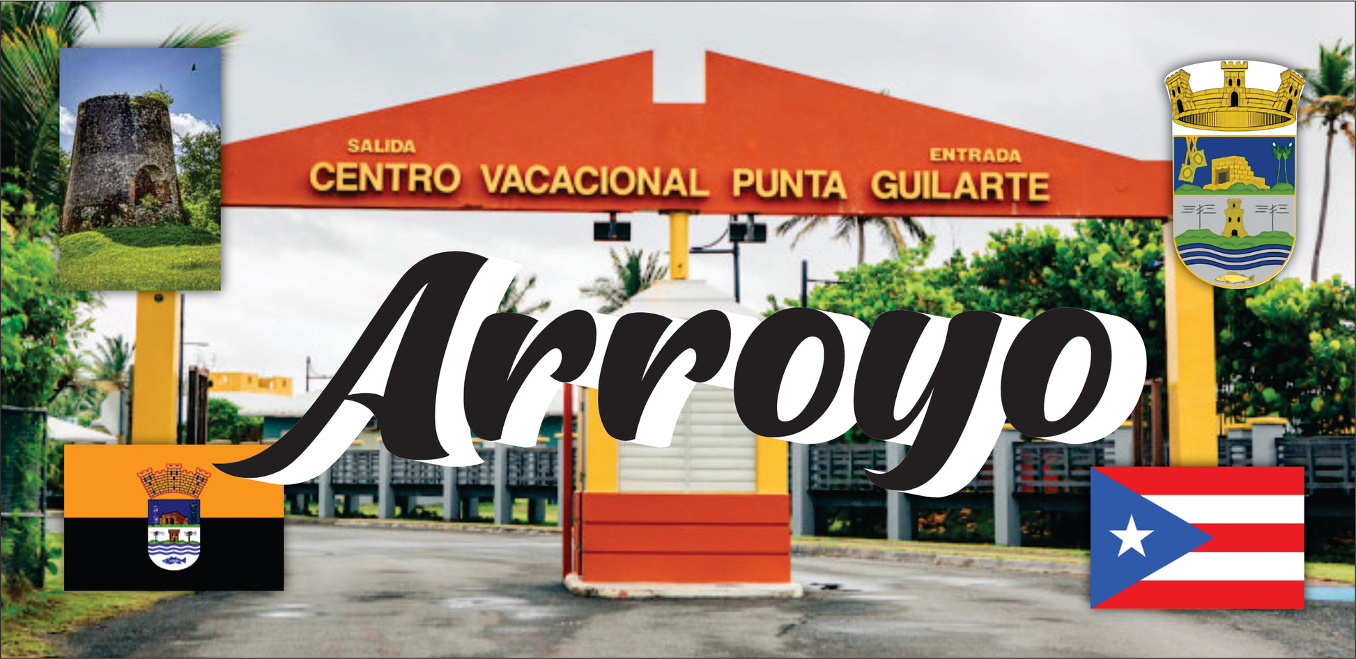 ARROYO Puerto Rico Souvenirs PRS Town Set