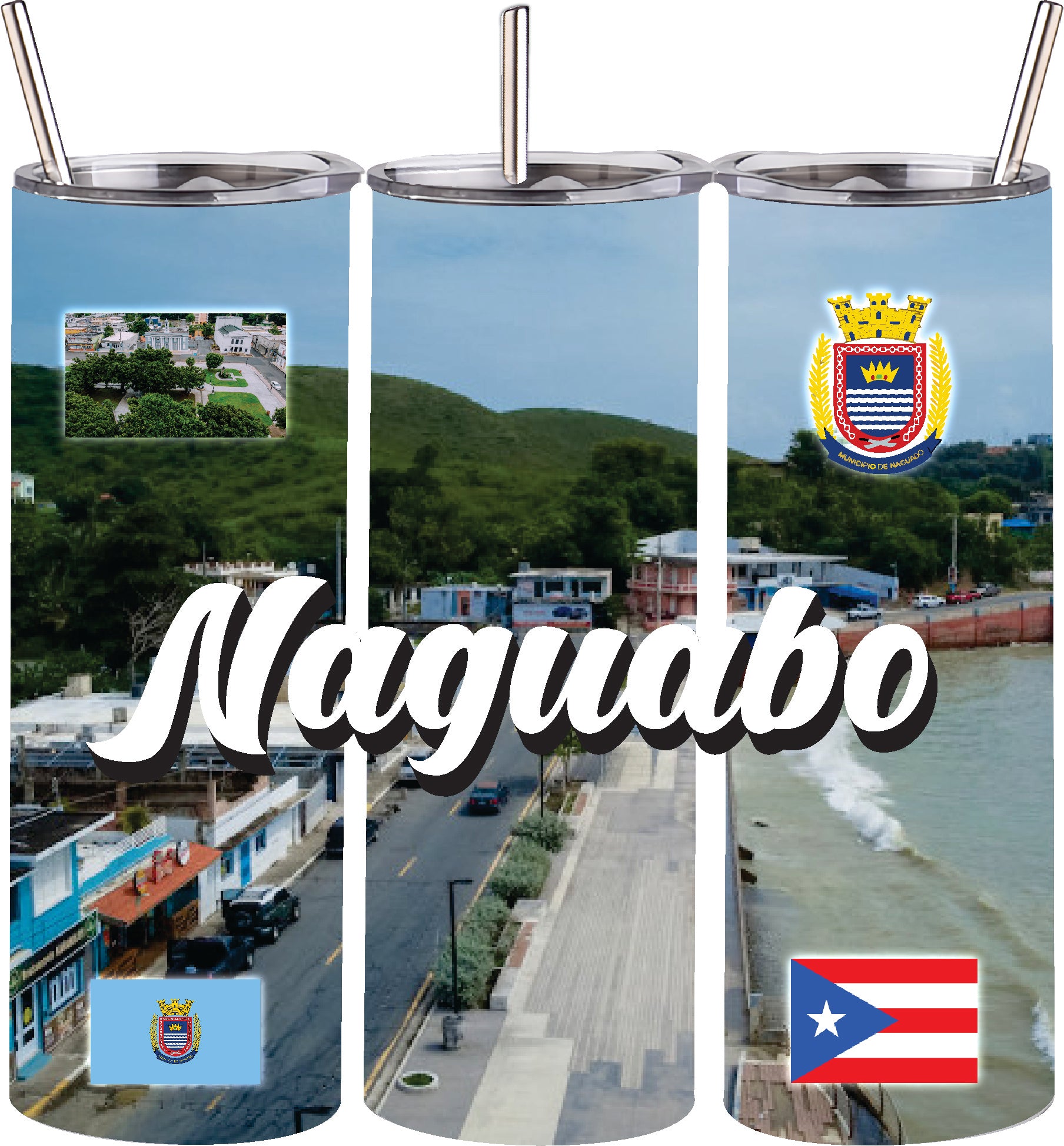 NAGUABO Puerto Rico Souvenirs PRS Town Set