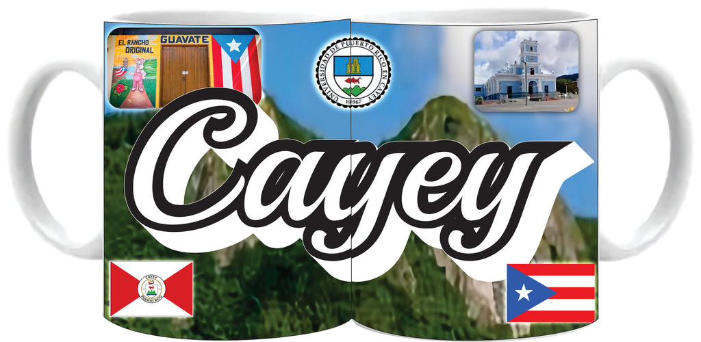 Tazas de Puerto Rico y 78 pueblos 11oz.