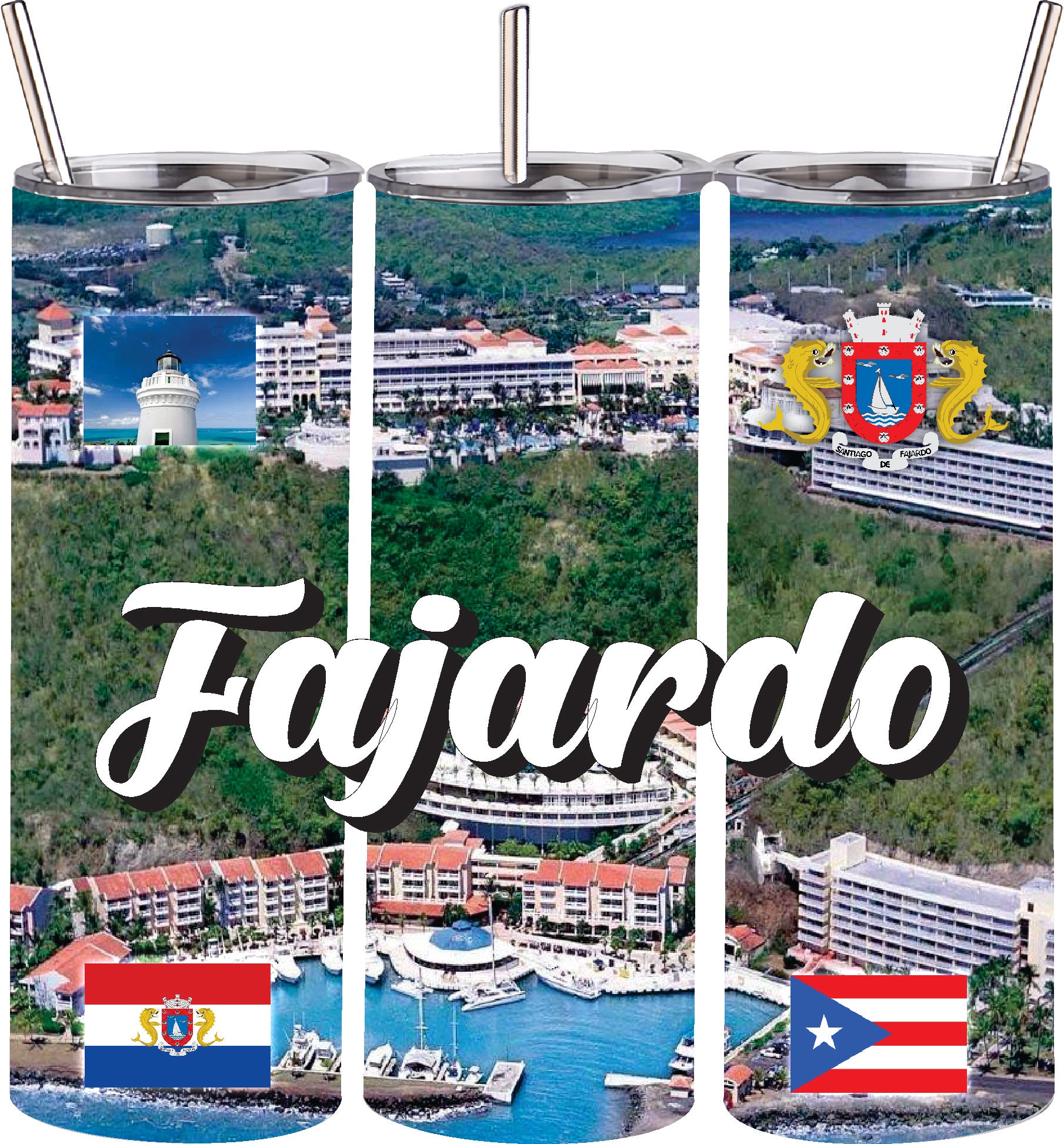 FAJARDO Puerto Rico Souvenirs PRS Town Set