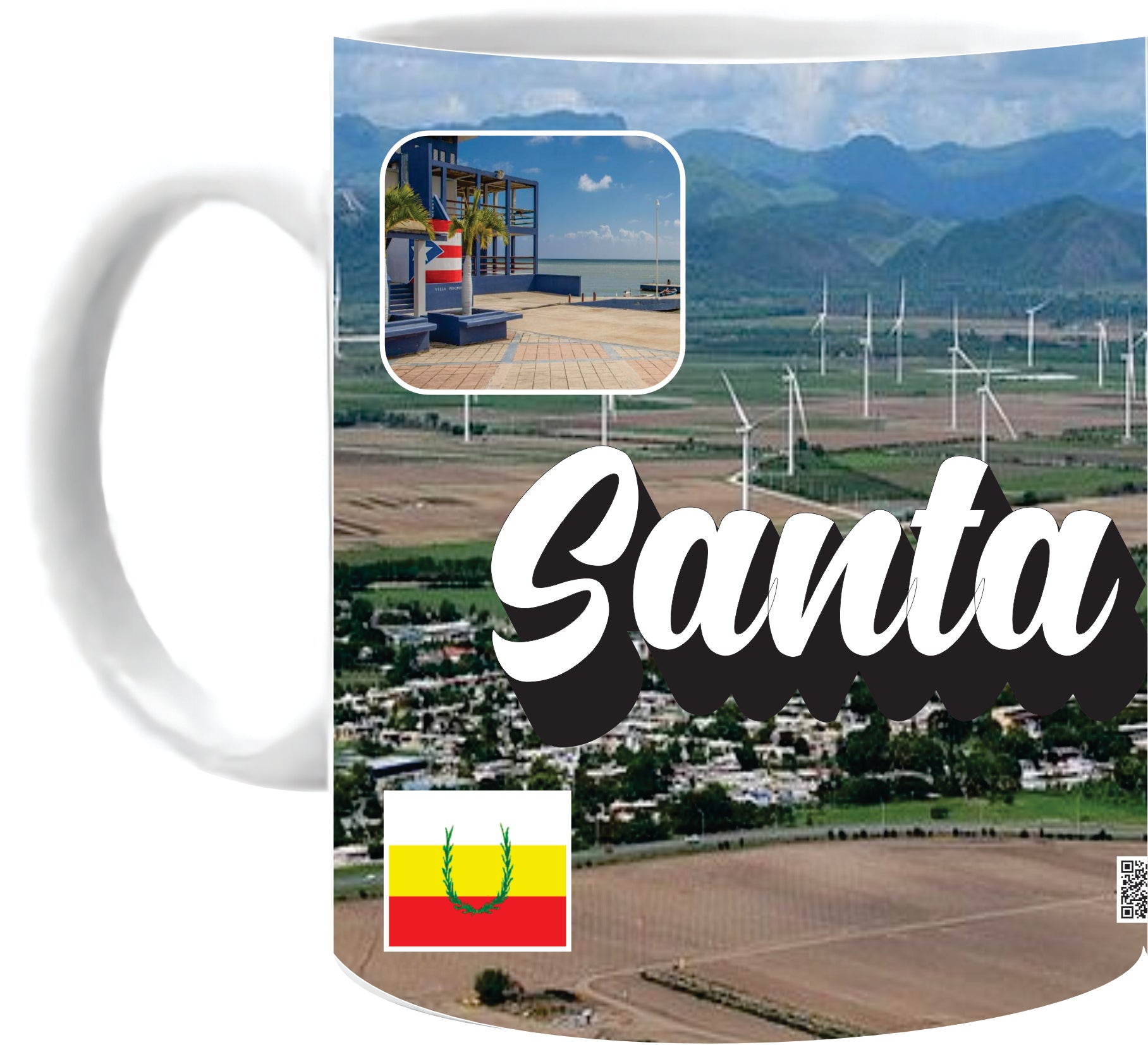 Taza Santa Isabel / Letrero / Taza / Pueblos / 11 oz. / Taza de Café/ Personalizado