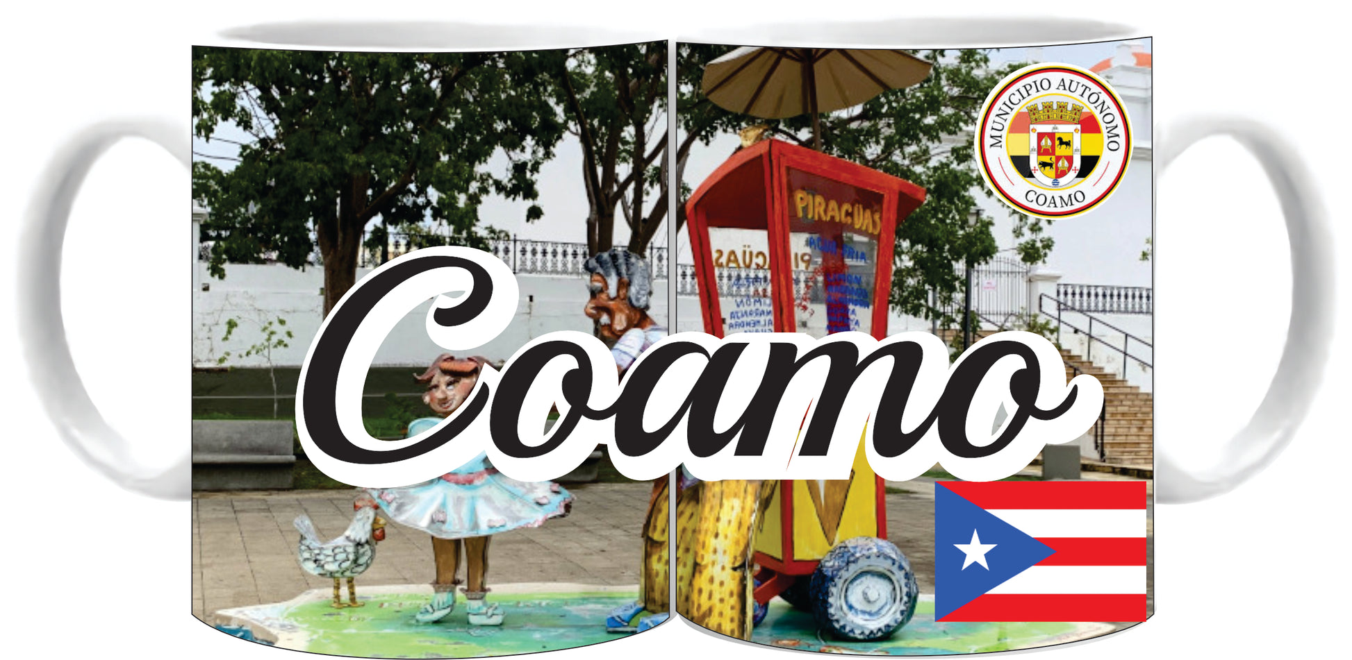 COAMO Puerto Rico Souvenirs PRS Town Set