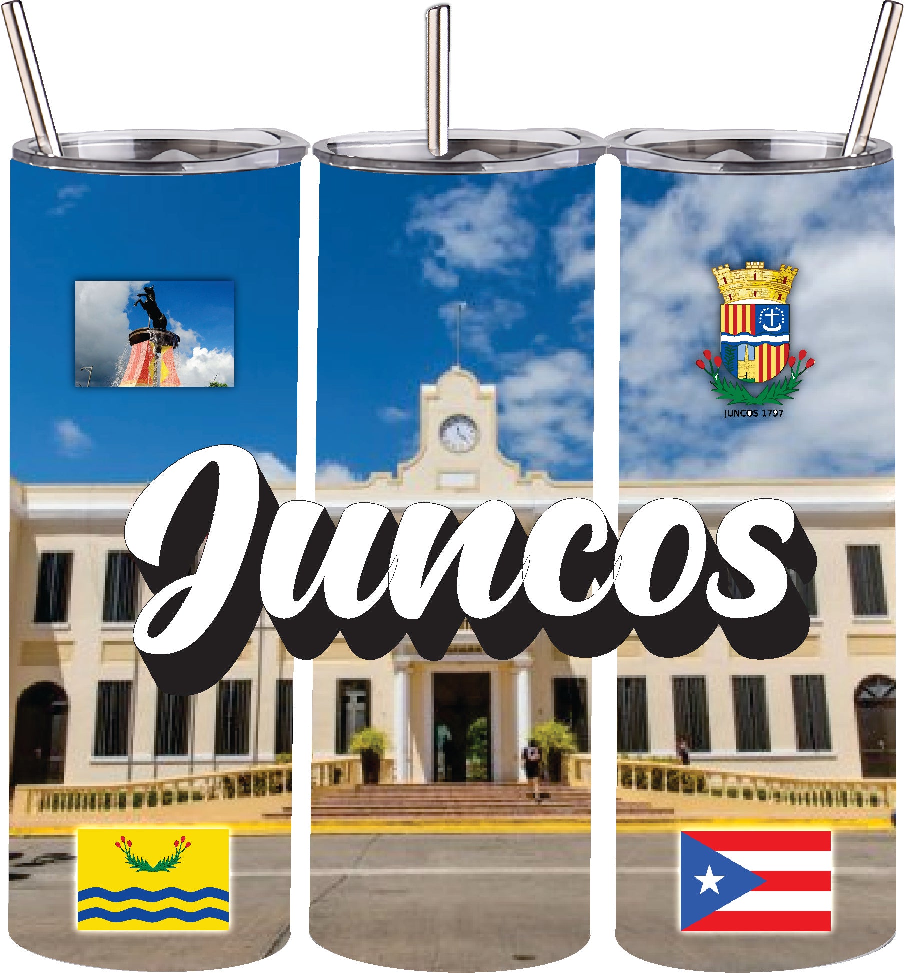 JUNCOS Puerto Rico Souvenirs PRS Town Set