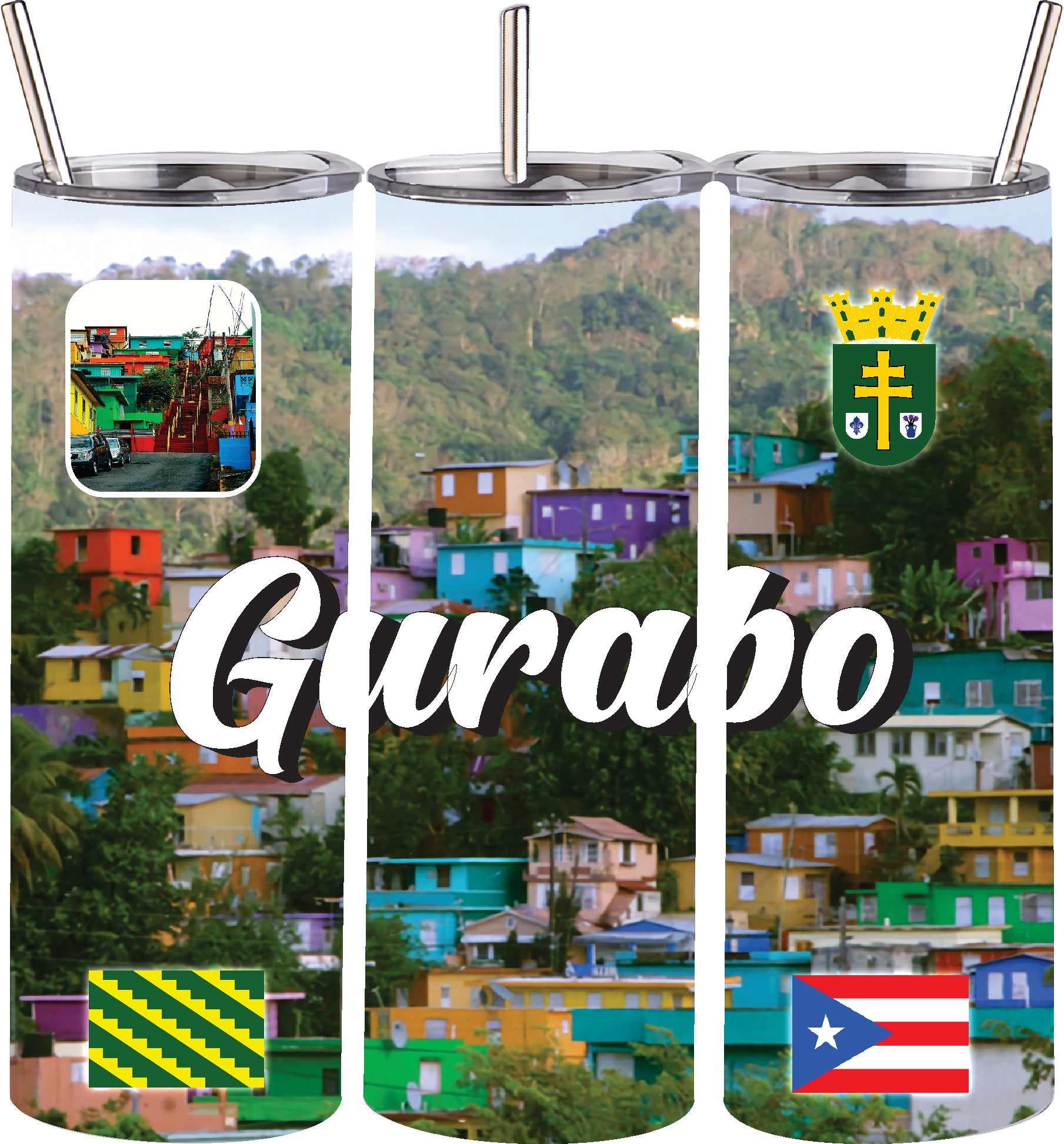 GURABO Puerto Rico Souvenirs PRS Town Set