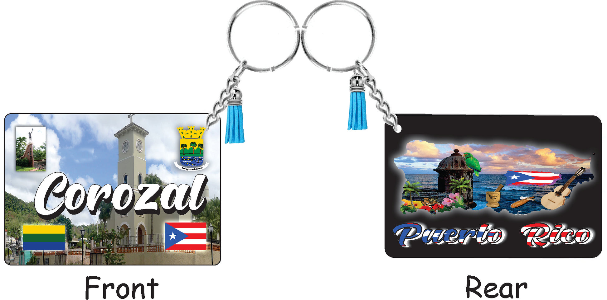 COROZAL Puerto Rico Souvenirs PRS Town Set