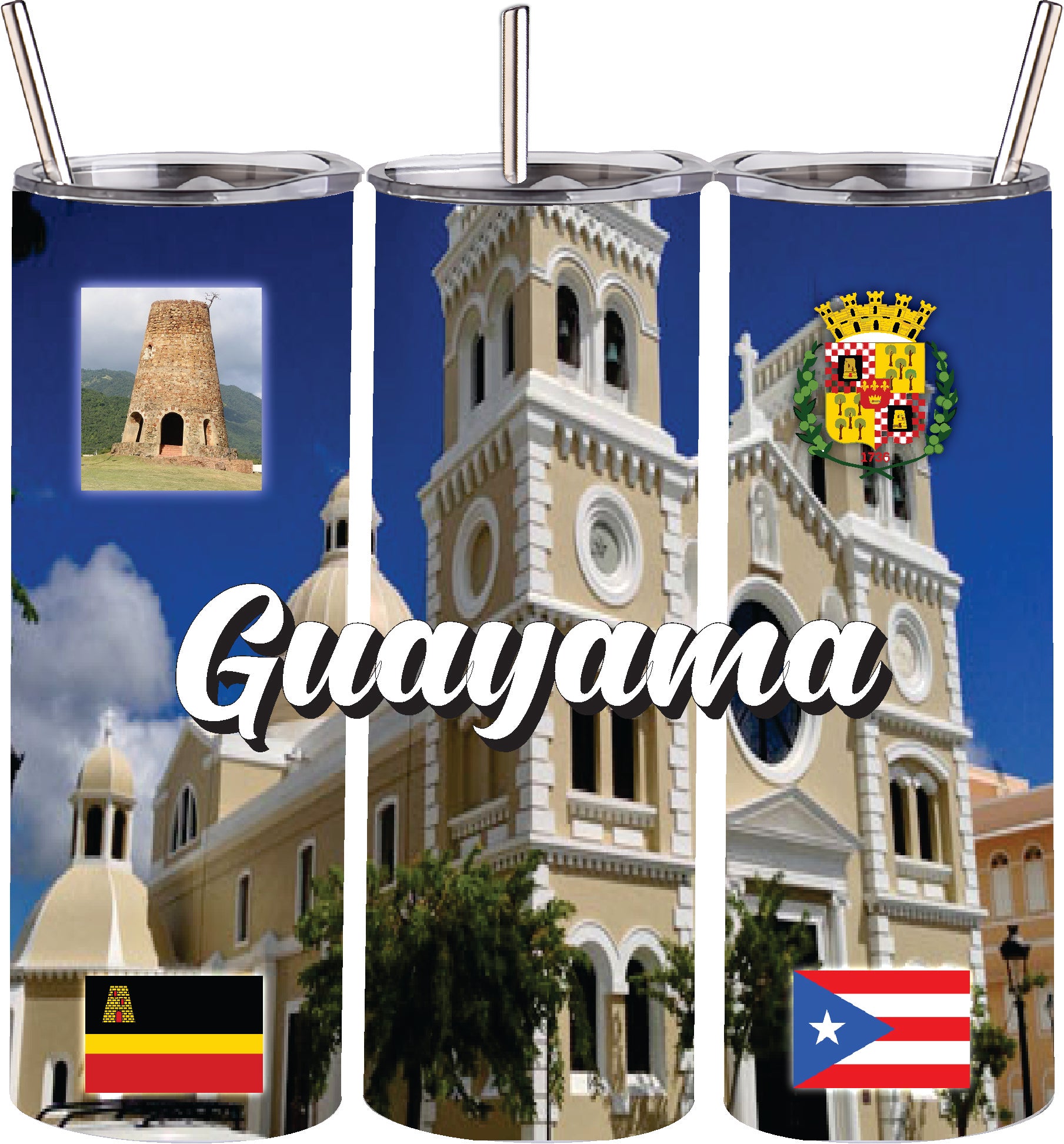 GUAYAMA Puerto Rico Souvenirs PRS Town Set