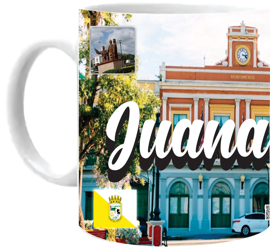 Juana Diaz Mug / Sign / Taza / Pueblos / 11 oz. / Coffee Cup / Personalized