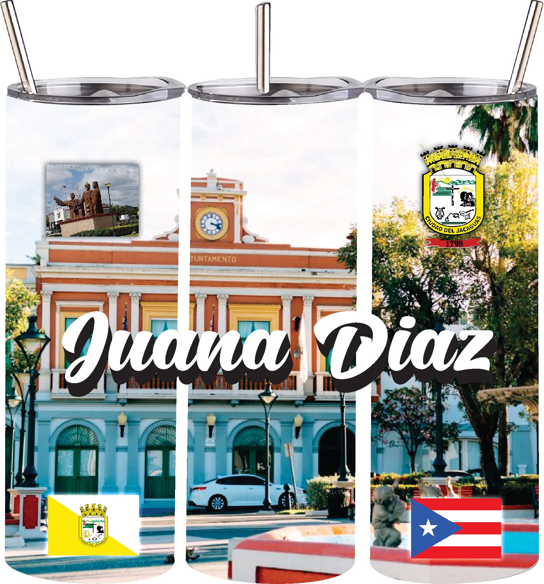 JUANA DIAZ Puerto Rico Souvenirs PRS Town Set (Copy)