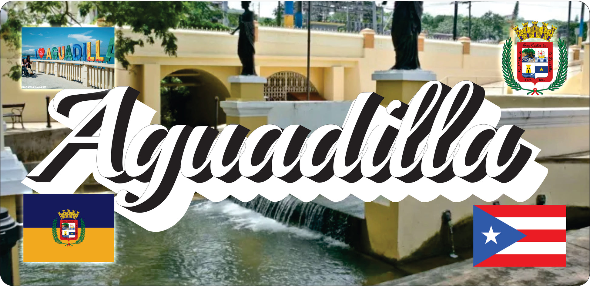 AGUADILLA Puerto Rico Souvenirs PRS Town Set