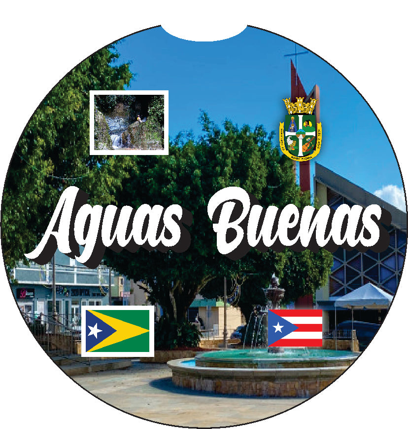 Aguas Buenas Puerto Rico Souvenirs PRS Town Set