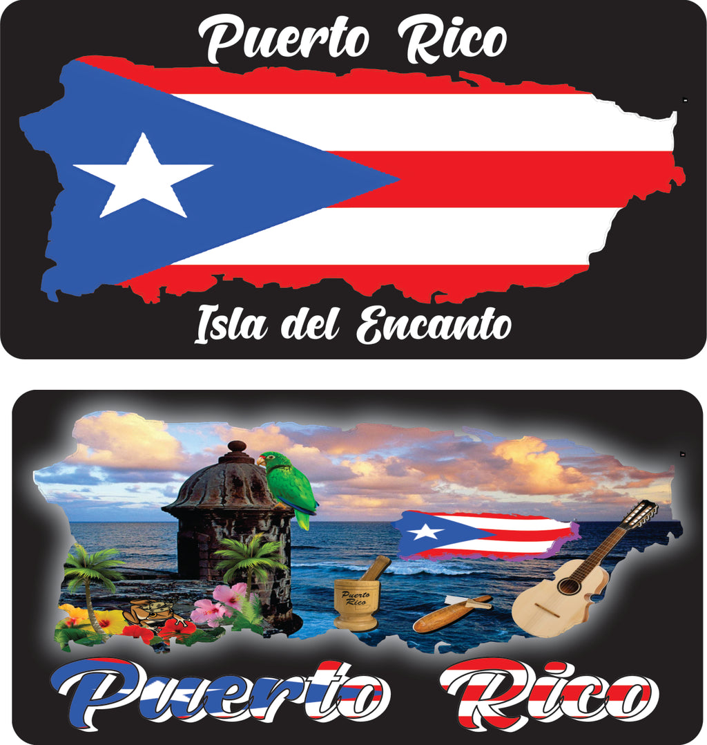 Placa de Puerto Rico y 78 Municipios