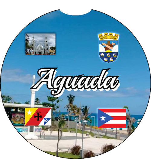 Aguada / Puerto Rico 2pc Car Coaster