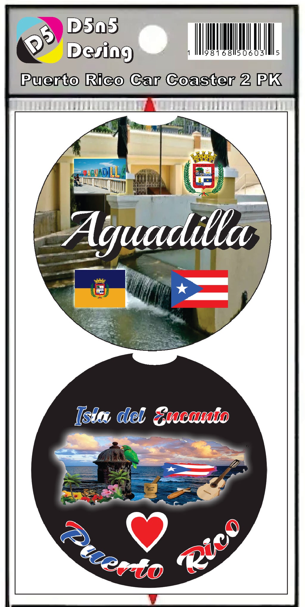 Posavasos para coche de 2 piezas Aguadilla