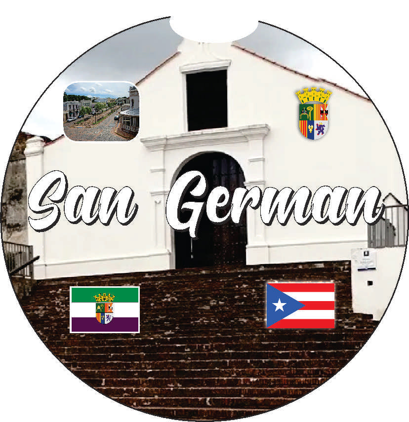 Posavasos para coche de 2 piezas de Puerto Rico y 78 pueblos