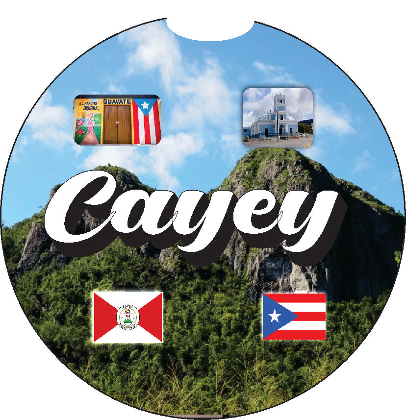 Cayey / Puerto Rico Posavasos para coche de 2 piezas