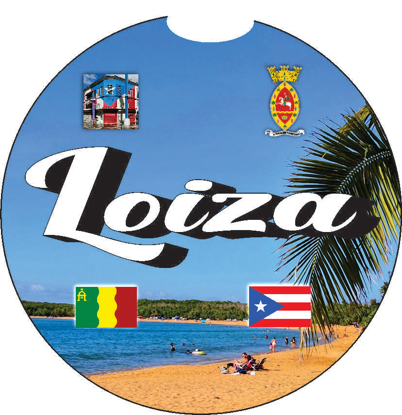 Posavasos para coche de 2 piezas de Puerto Rico y 78 pueblos