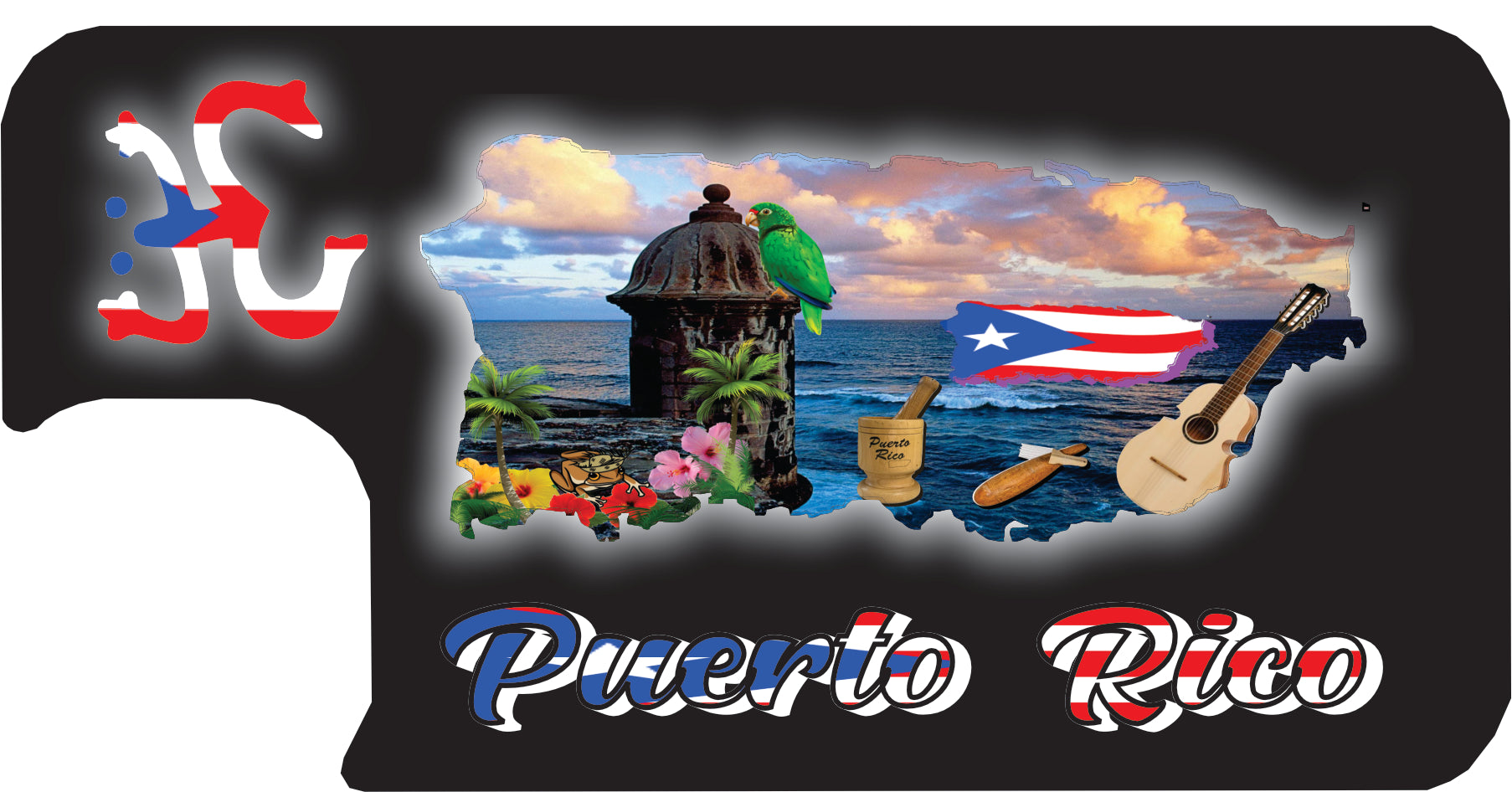 Funda de Puerto Rico para iPhone 12, 13 y 14