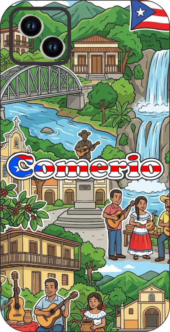 Puerto Rico Towns 3D Phone Case - iPhone & Android