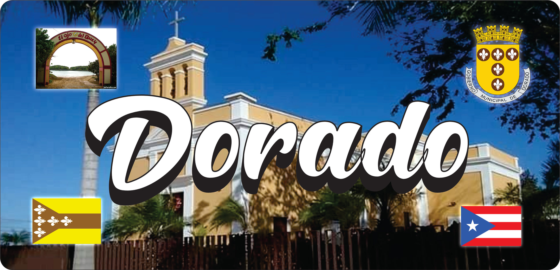 DORADO Puerto Rico Souvenirs PRS Town Set