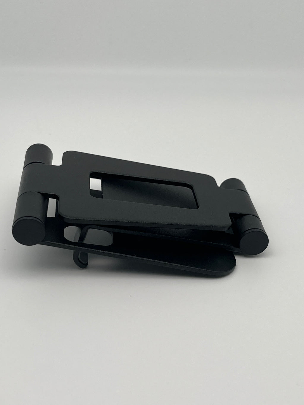 Soporte para teléfono de escritorio portátil Fordable de aluminio negro para regalo, mapa de Puerto Rico y recuerdos de la bandera.
