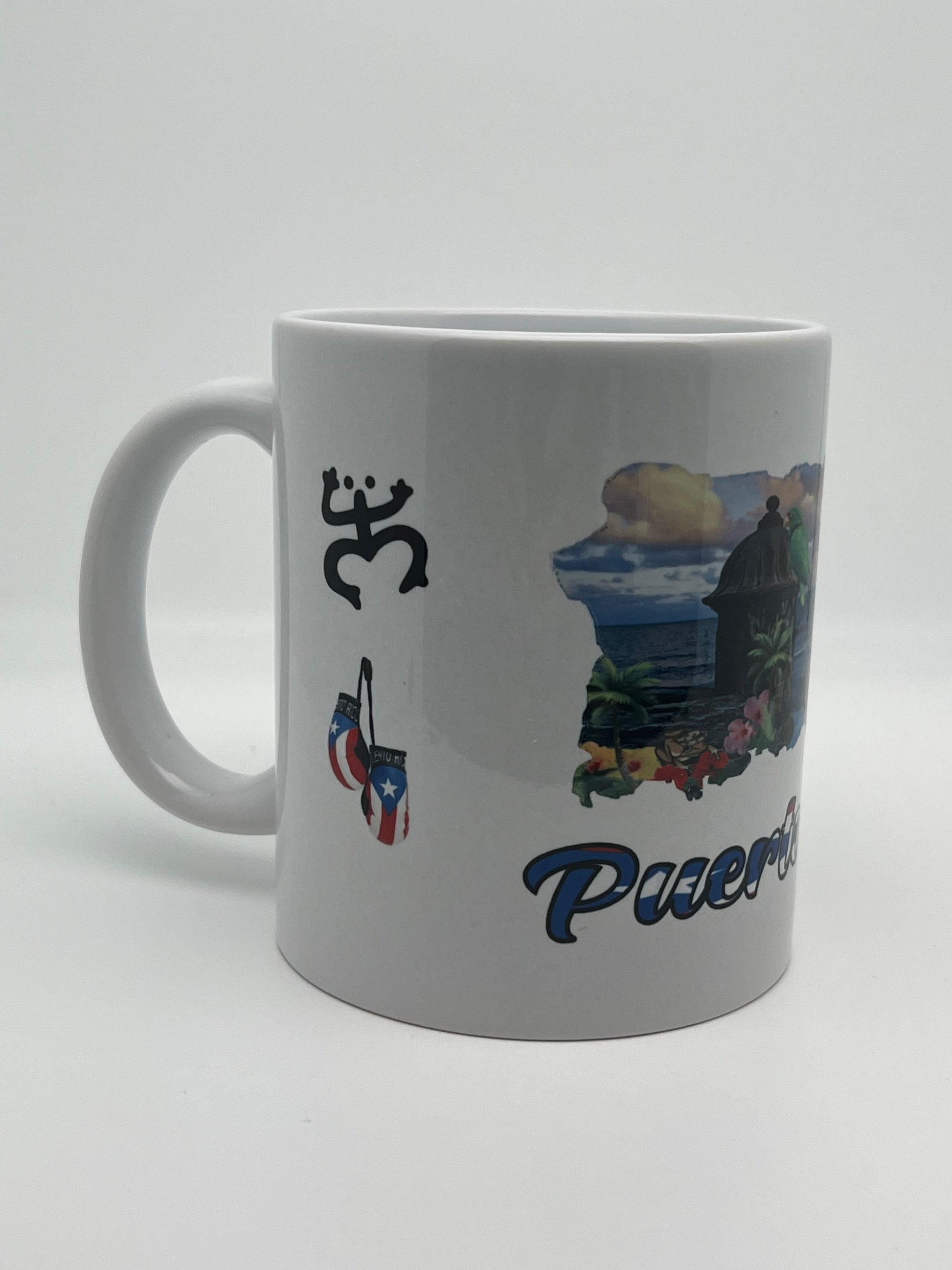 Tazas de Puerto Rico y 78 pueblos 11oz.