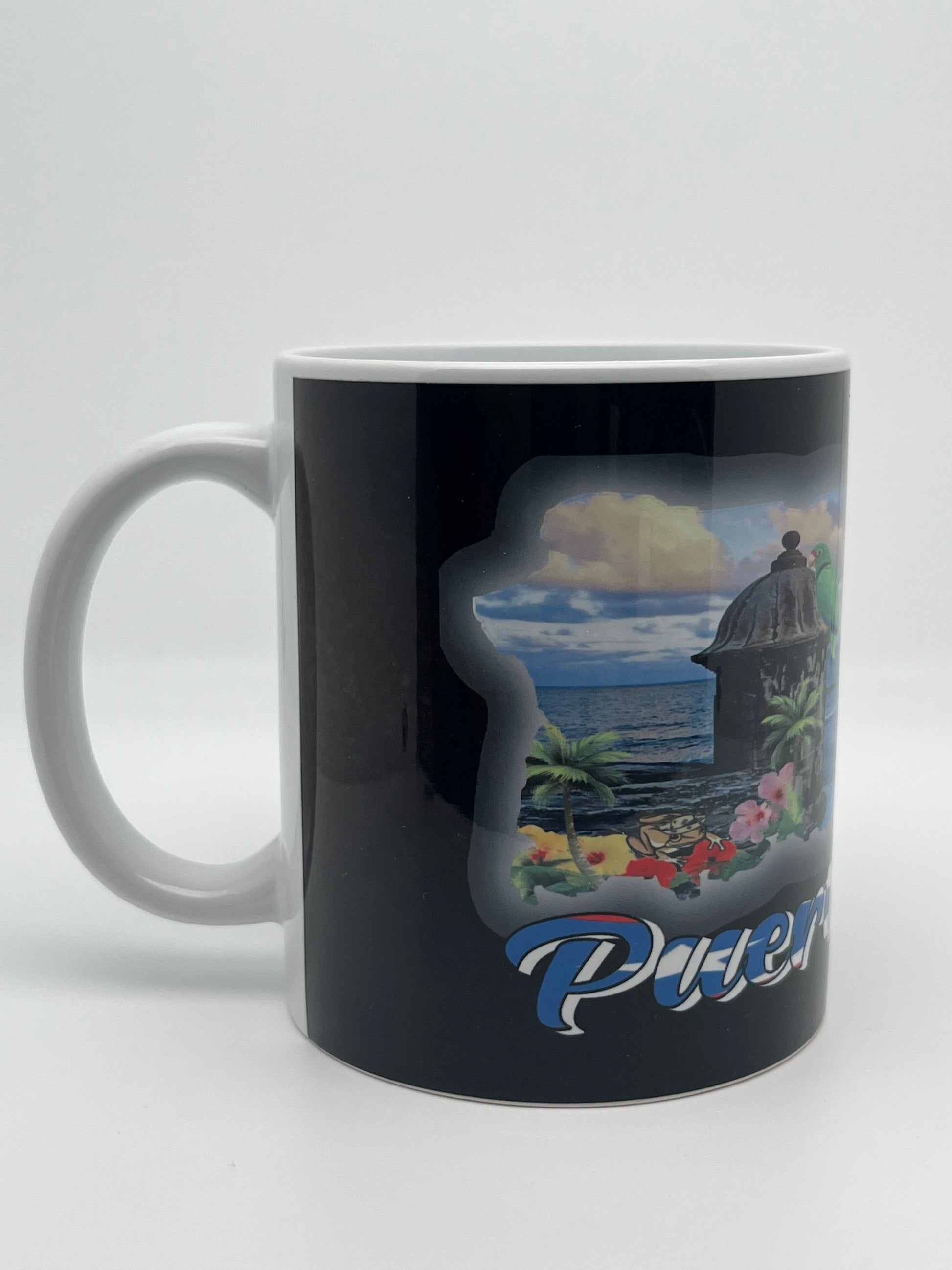 Tazas de Puerto Rico y 78 pueblos 11oz.