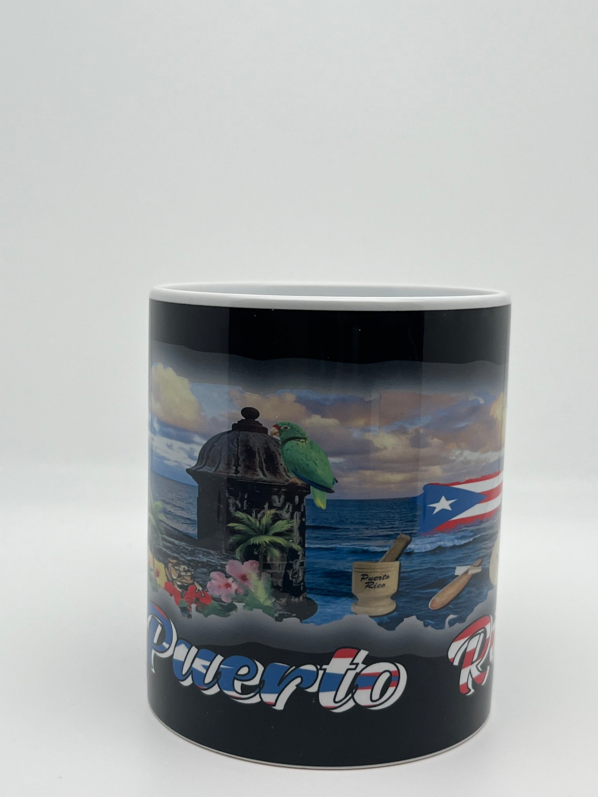 Tazas de Puerto Rico y 78 pueblos 11oz.