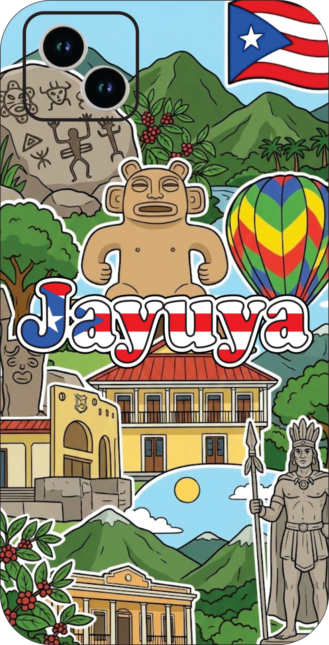 Puerto Rico Towns 3D Phone Case - iPhone & Android