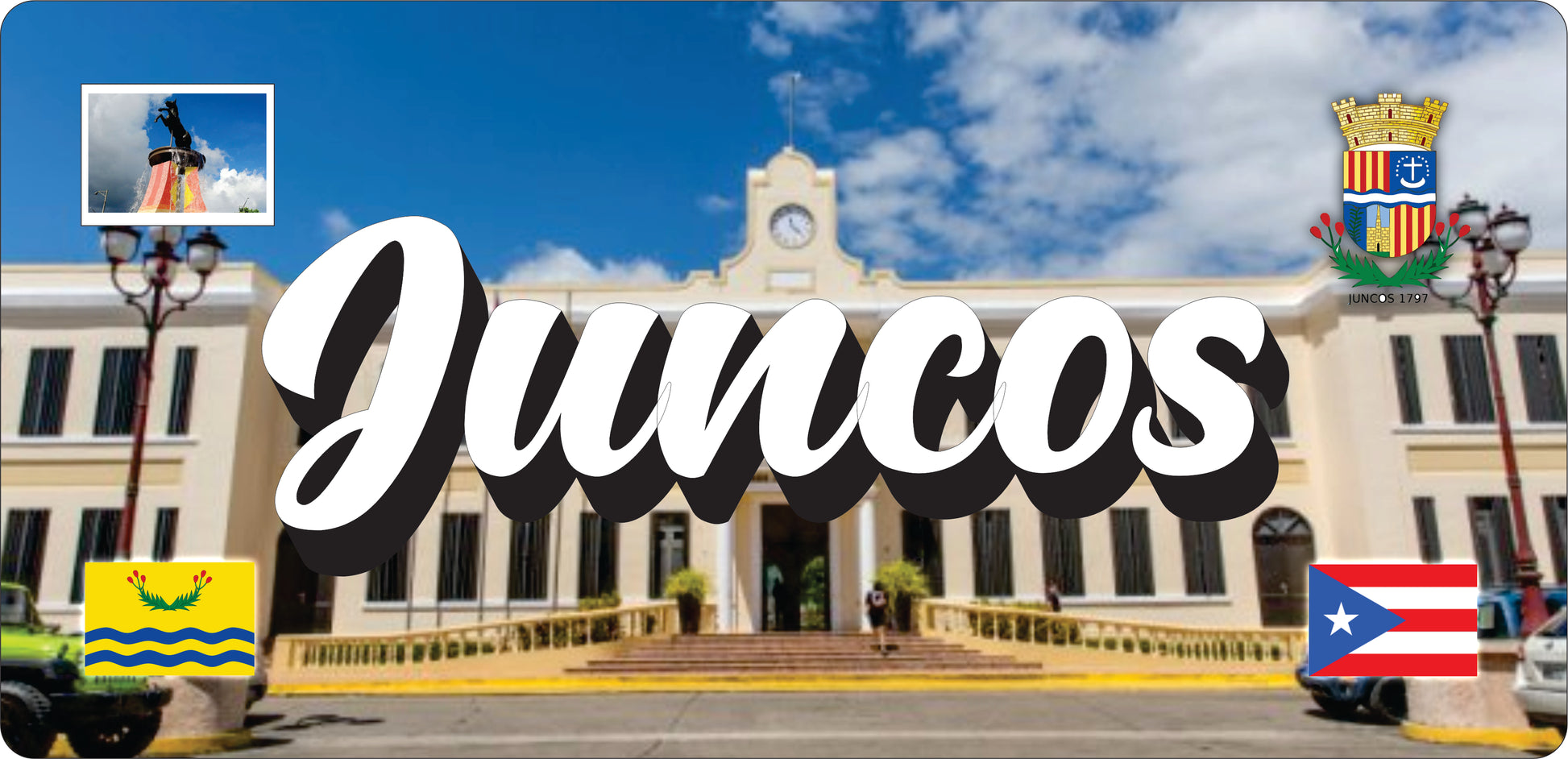 JUNCOS Puerto Rico Souvenirs PRS Town Set