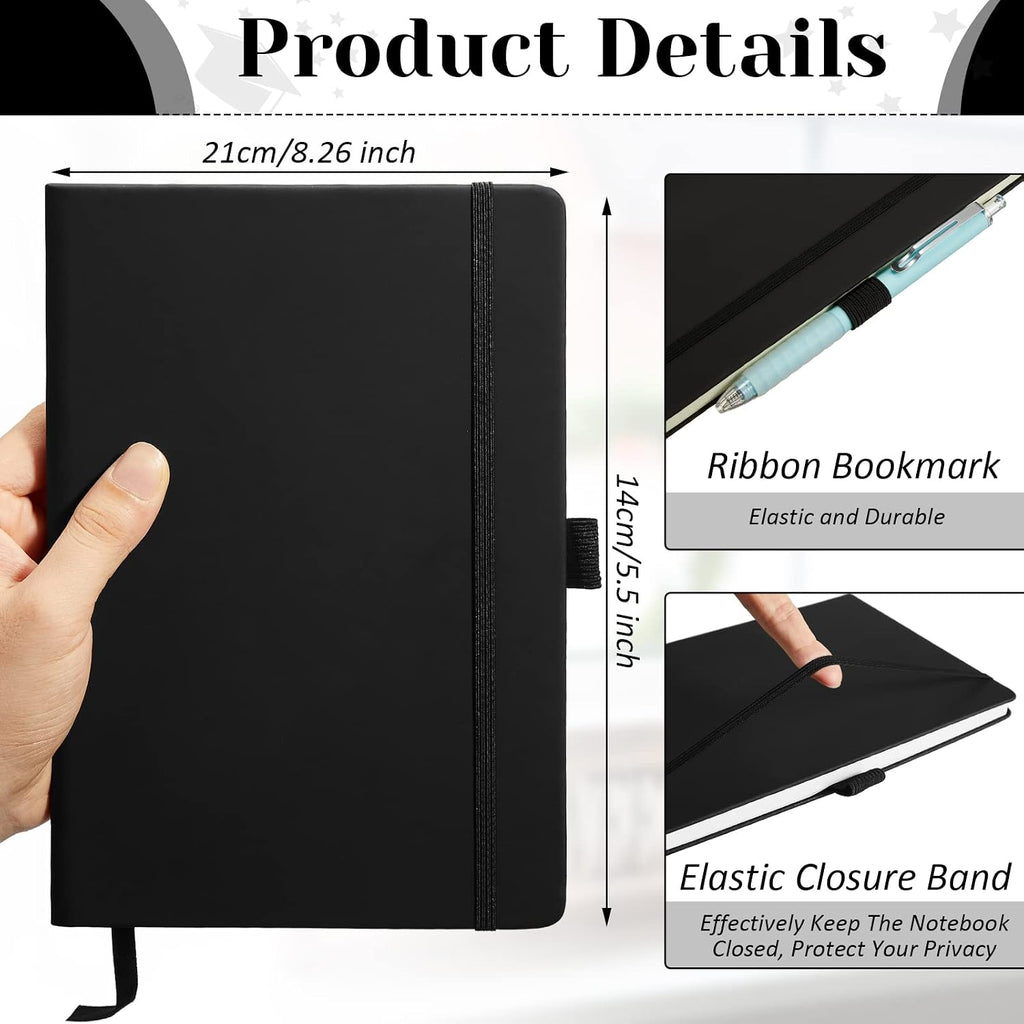 Lined Journal 12 Notebooks 5.5 x 8.2 Inch A5 Hardcover Notebook College Ruled Notepad with Pen Holder PU  Pick and Promo