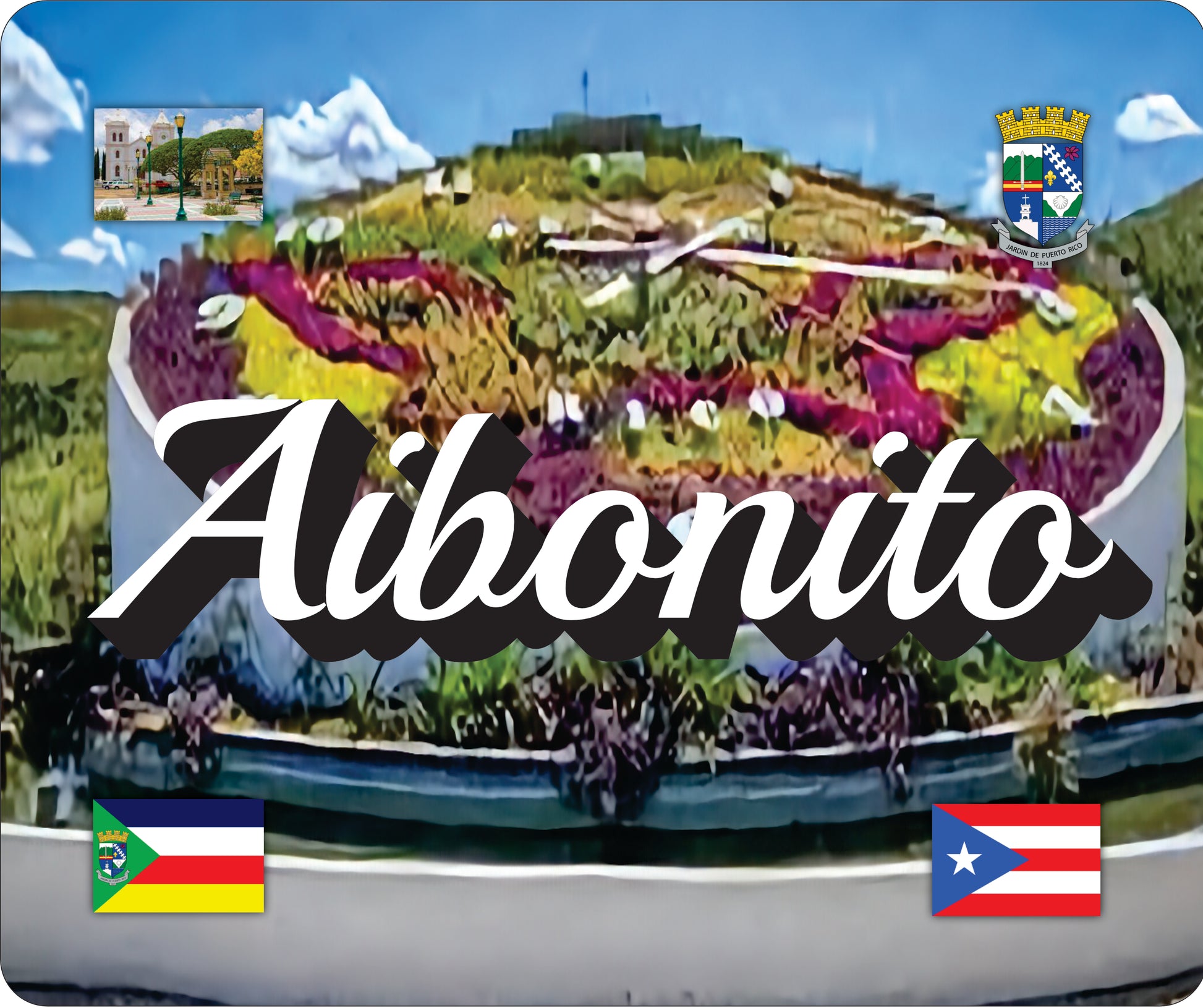 Aibonito Puerto Rico Souvenirs PRS Town Set