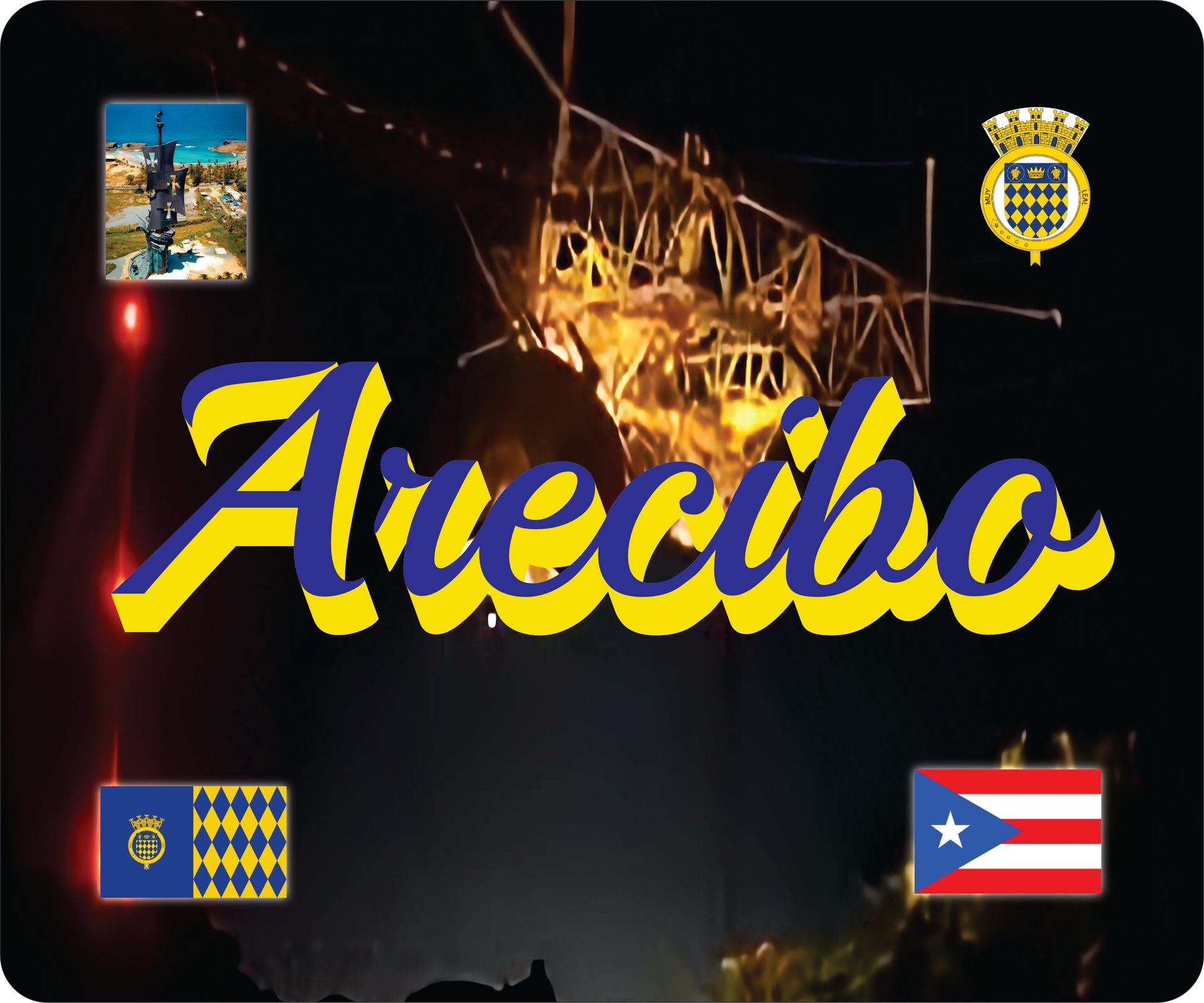 Arecibo Puerto Rico Souvenirs PRS Town Set