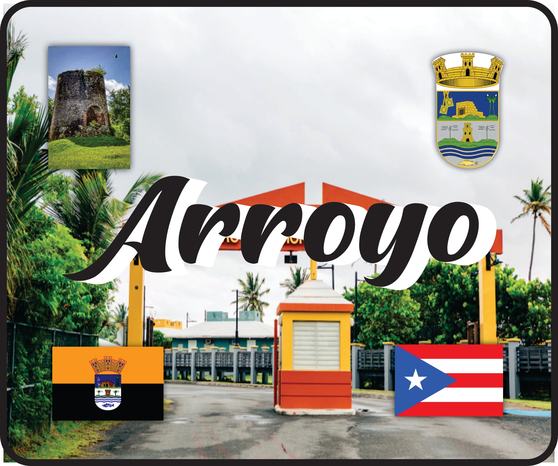 ARROYO Puerto Rico Souvenirs PRS Town Set