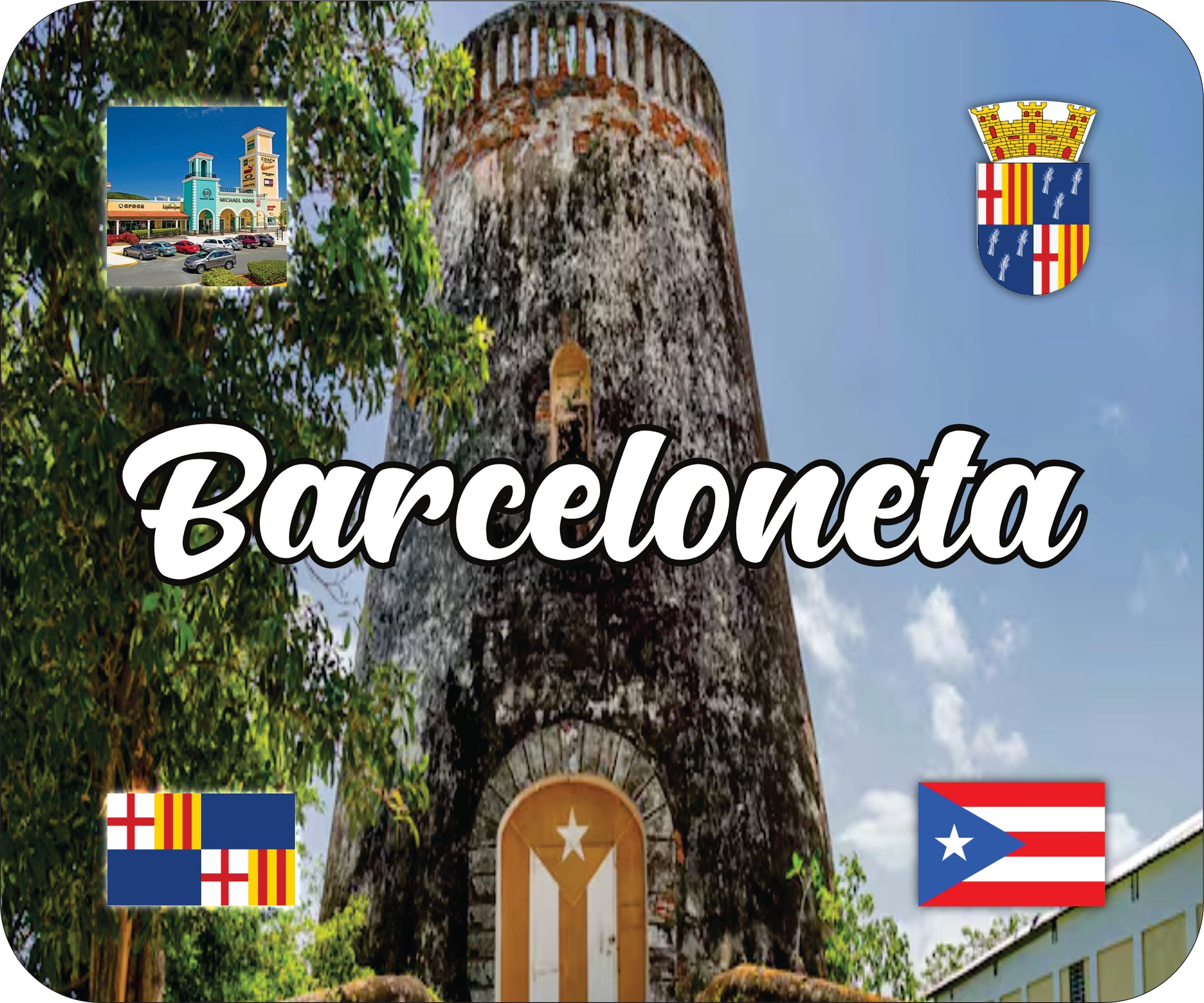Barceloneta Puerto Rico Souvenirs PRS Town Set
