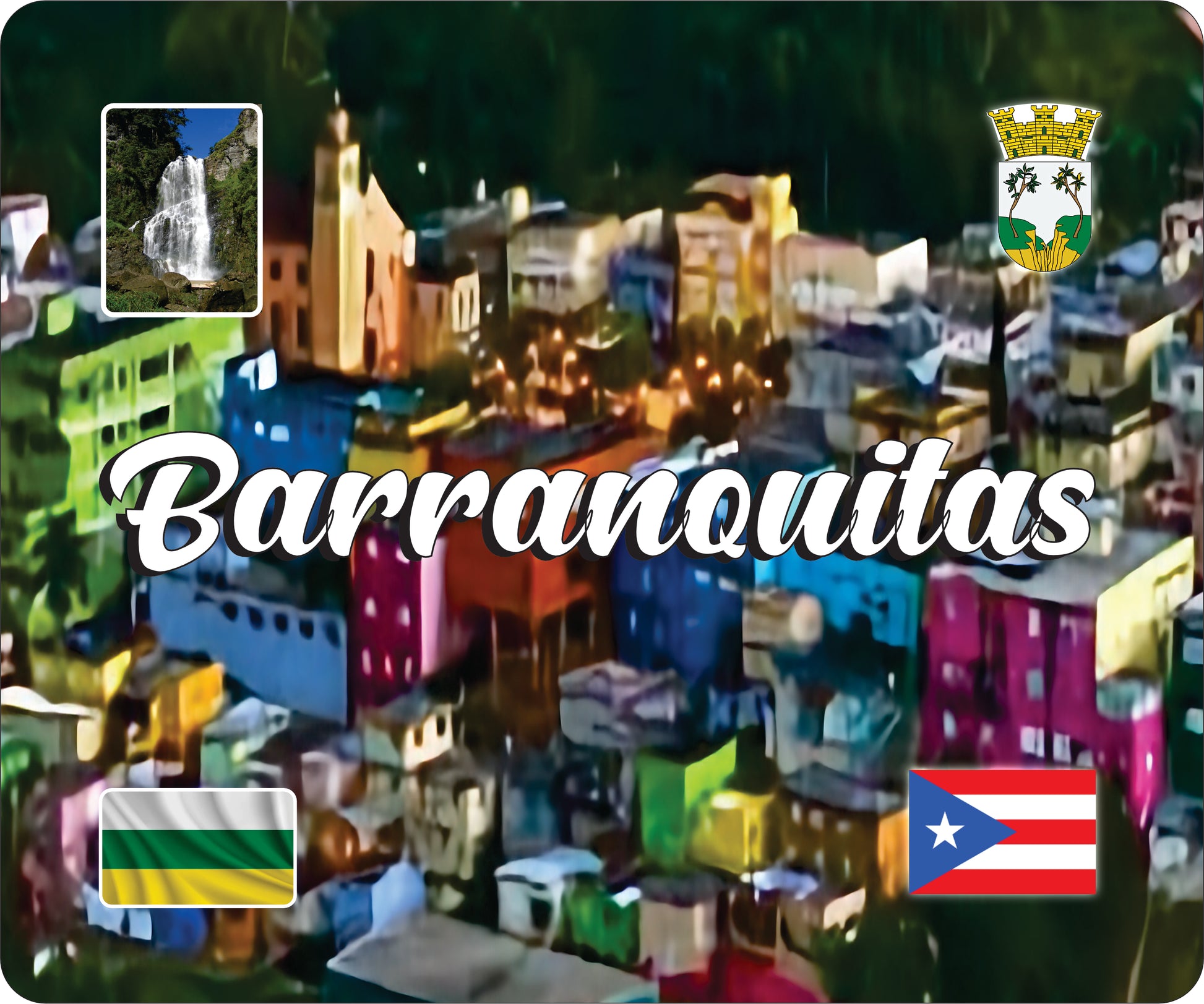 BARRANQUITAS Puerto Rico Souvenirs PRS Town Set