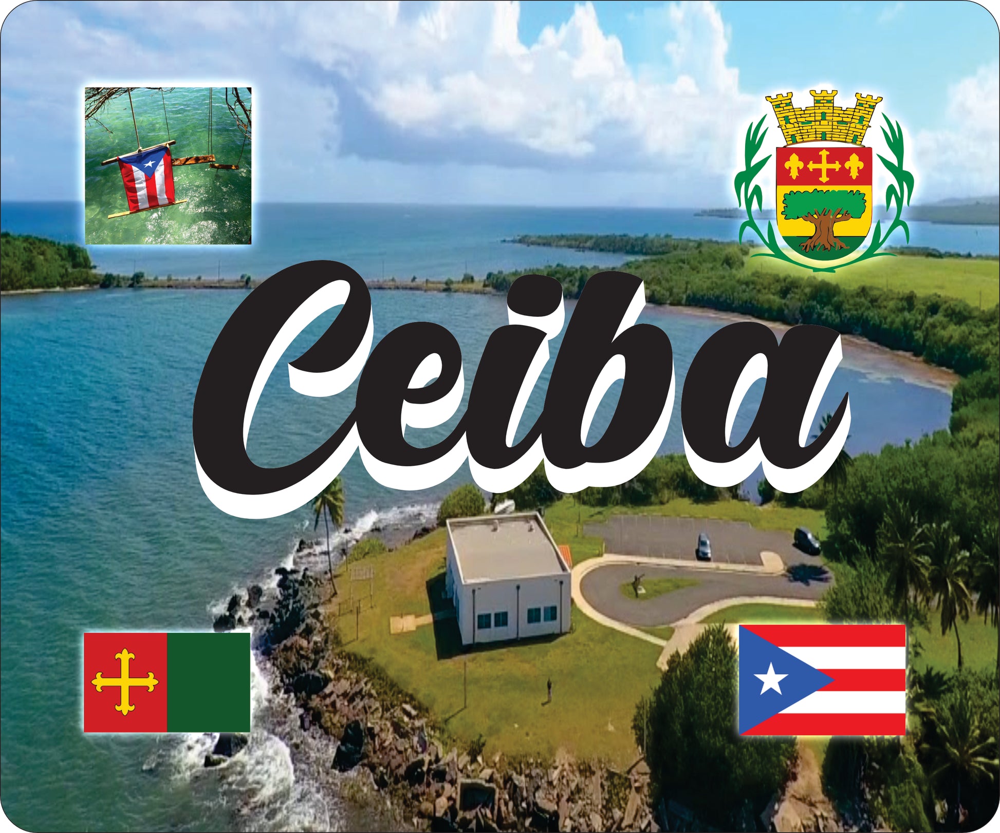 CEIBA Puerto Rico Souvenirs PRS Town Set