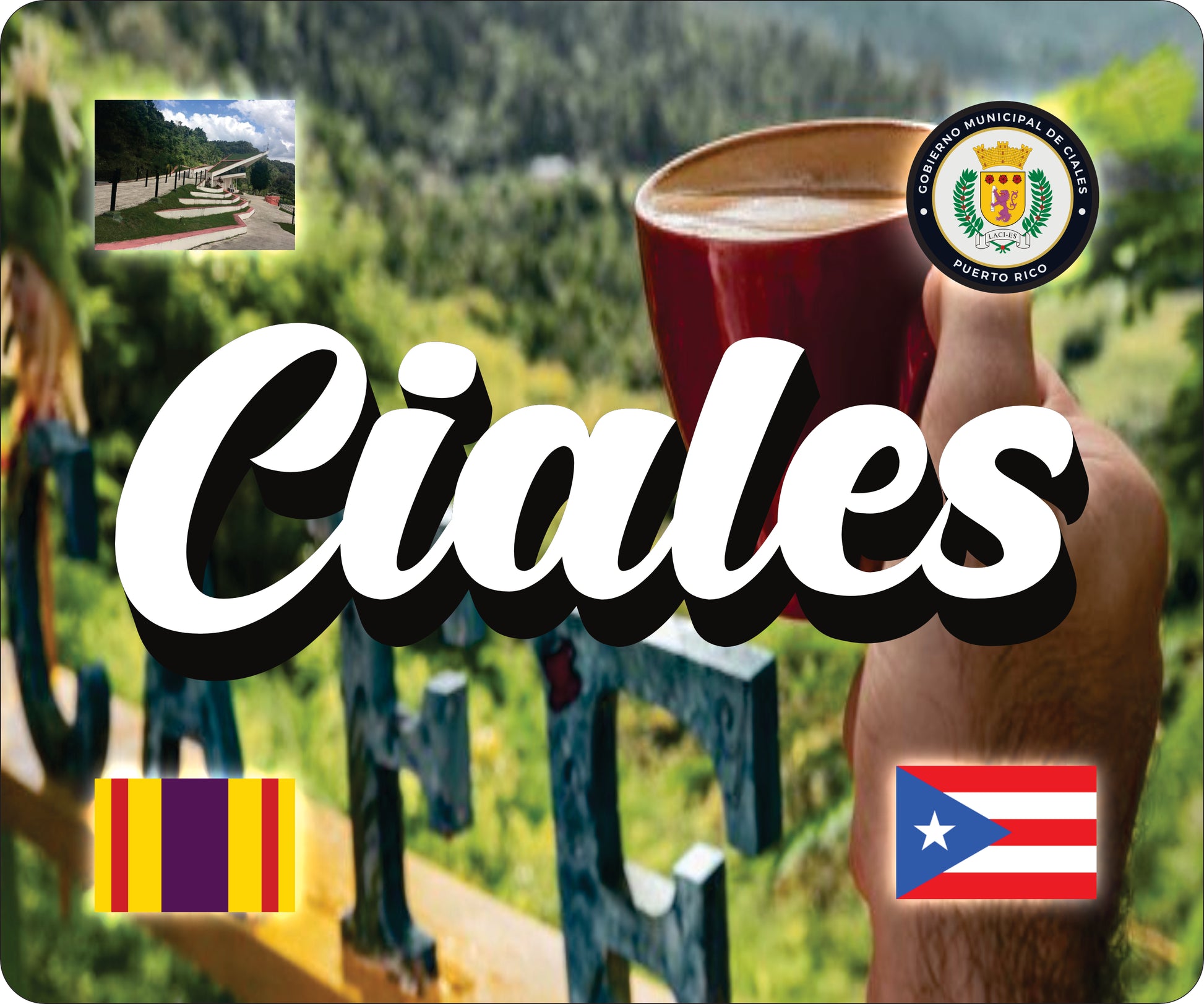 CIALES Puerto Rico Souvenirs PRS Town Set